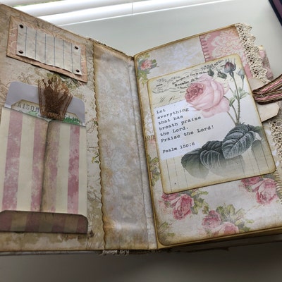 Faith & Flowers, Journal Kit, Journal Page, Book, Vintage, 5x7 ...