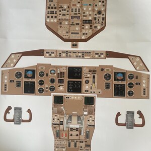 Boeing 767-300 Aircraft Cockpit Training Poster - Flight Schools