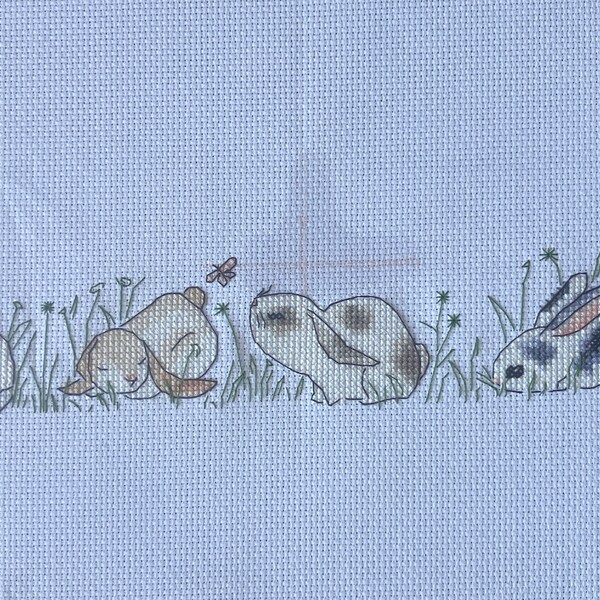 Cute Rabbits Cross Stitch Pattern - Etsy