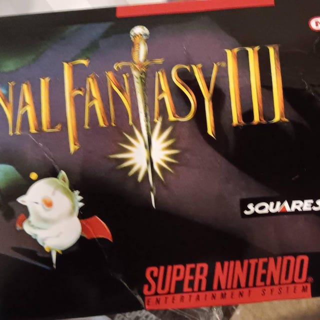 Final Fantasy III (3) Replacement Box - Super Nintendo SNES