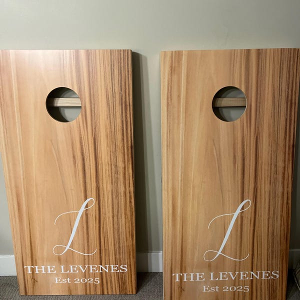 Tattoo-Inspired Cornhole Boards for Outdoor Fun