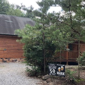 Golden Birthday Yard Sign With Photo, Drive by Birthday Lawn Sign, Honk