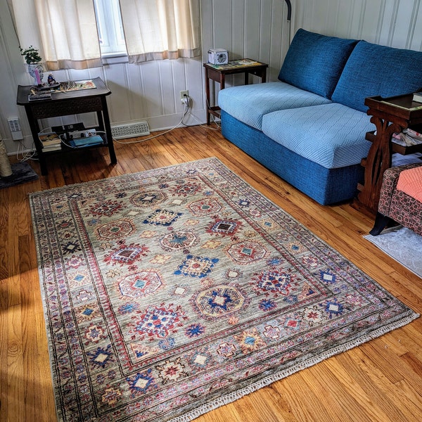 4x3 Gorgeous Turkish Mamluk Area Rug/ Afghan Handmade Plush Wool Rug ...