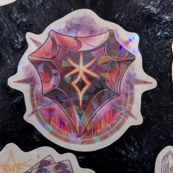 FFXIV Dark Knight Waterproof Vinyl Sticker | Final Fantasy 14 DRK Job ...