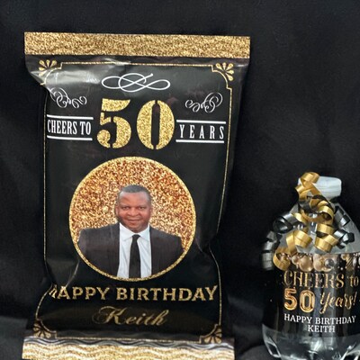 EDITABLE 50th Birthday Chocolate Candy Bar Wrapper Personalised ...