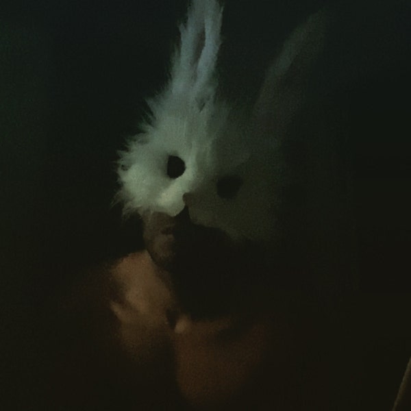 White Rabbit Mask, Handmade - Etsy