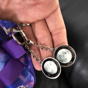 Our Moon Couple Moon Phase Art Anniversary Gift For Him Gift For Her Psnl Acrylic Keychain 03032294