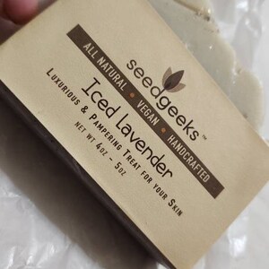 Iced Lavender Soap Handmade Soap, Natural Soap, Vegan Soap, Cold ...