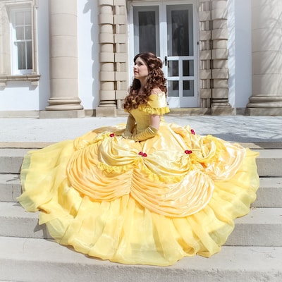 Beauty and the Beast Belle Gown Cosplay Dress - Etsy