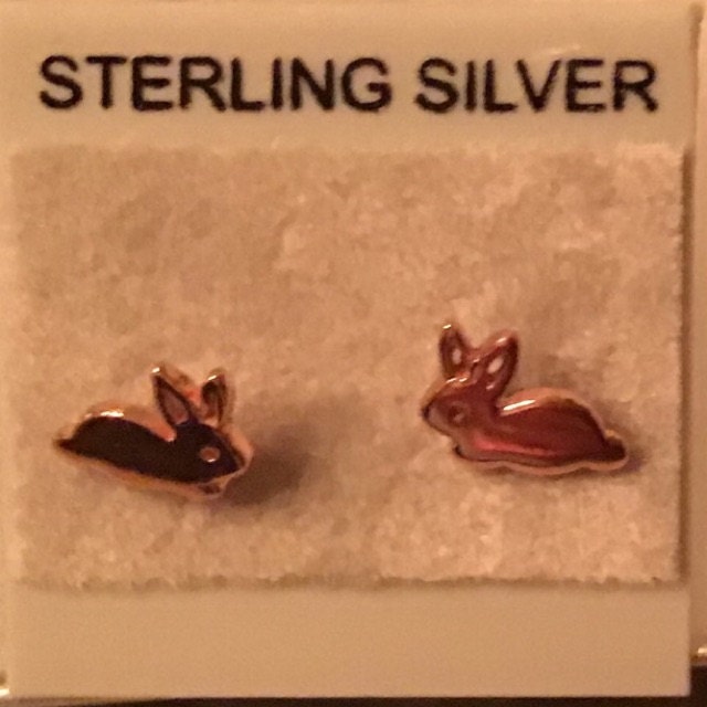Bunny Stud Earrings Gold Rabbit Stud Earrings,  Easter Gift Tiny Stud Earrings  Animal Stud Earrings Children Earrings Birthday  Pet lover