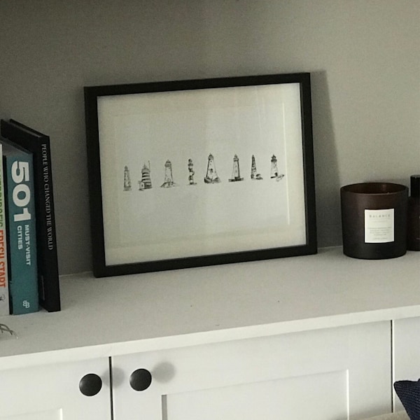 Lighthouse Print, Bathroom Wall Art - Etsy