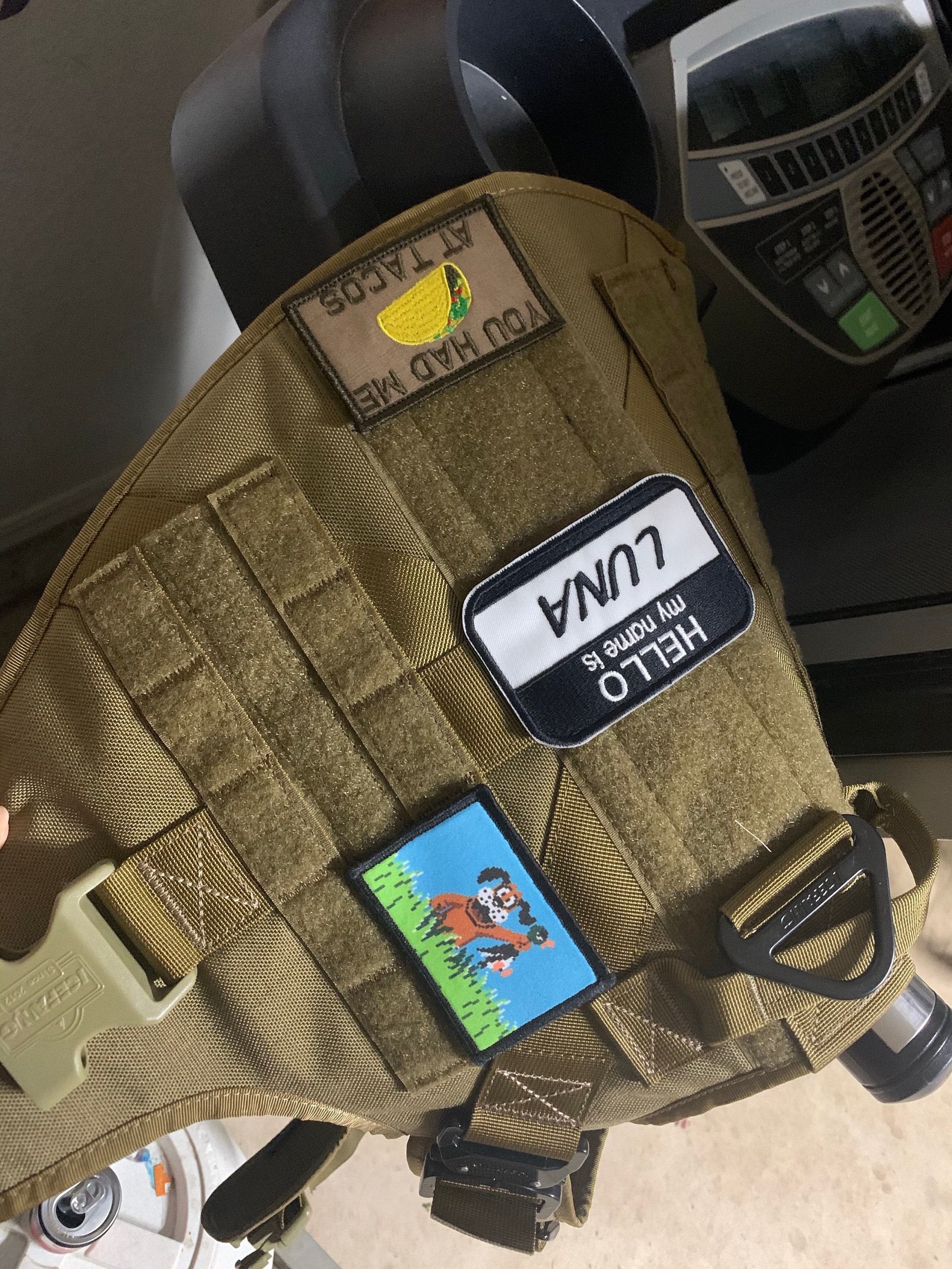 Hello My Name Is Custom Patch Name Patch  Personalized Name Patch Name Tag with Hook and Loop Fastener Available