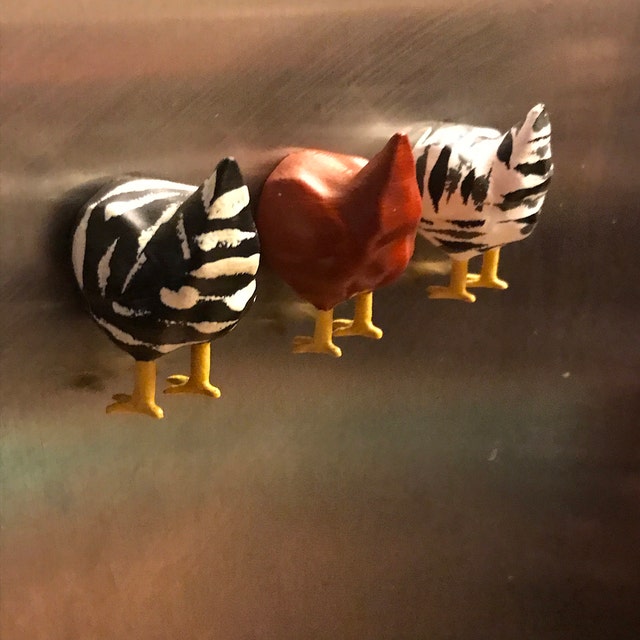  ZHOSXRC Chicken Butt Magnets for Refrigerator,Funny Chicken  Butt Magnet Refrigerator Magnetic Decoration,Farm Animal Butt Classroom  Magnets Chicken Decorations : Home & Kitchen
