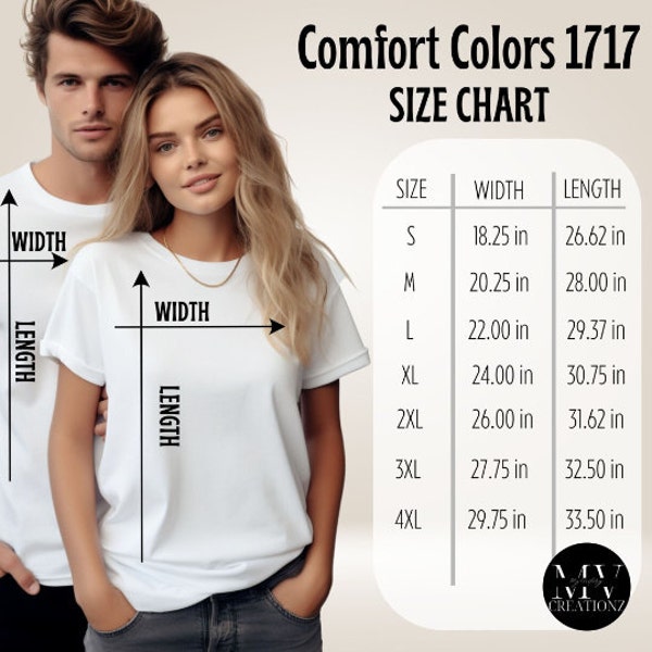 Toddler and Youth Size Chart Mockup Bundle of 13, Kids Size Chart