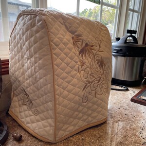 Quilted Embroidered Kitchen Aid Artisan Stand Mixer Cover tilt Head Style 