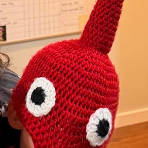 赤ピクミンの帽子、かぎ針編み：アリー作 - Etsy 日本