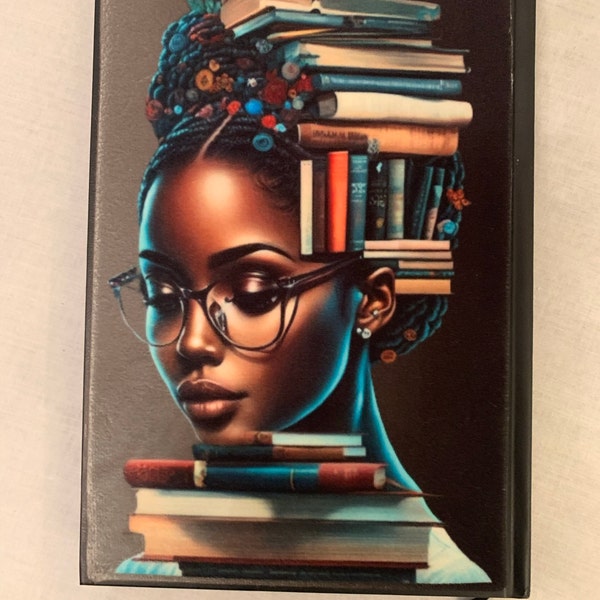 Transparent Book Black Girl Magic Melanin Black Woman PNG Afro Fashion ...