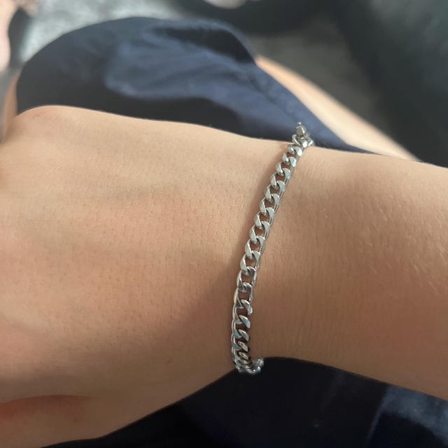 Silver 5mm Mens Bracelet | Curb Chain Silver Bracelets | Mens