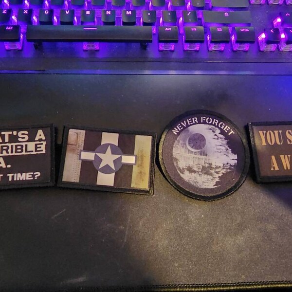 That's A Terrible Idea Morale Patch, Funny Hook and Loop Patch - Etsy