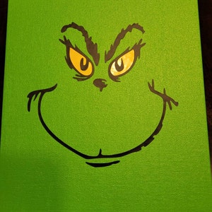 Large Grinch Face Decal. Grinch Pitcher Sticker. Grinch Punch - Etsy
