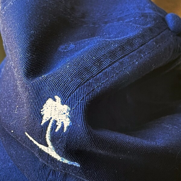Kamaple Palm Tree Baseball Cap - Adjustable Denim Dad Hat For Summer & Beach Days