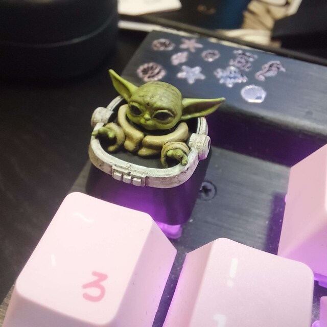 ojaga design × STAR WARS YODA KEY CAP 3D Printed KEYCAP STAR WARS BABY YODA by ArtKey | Pinshape