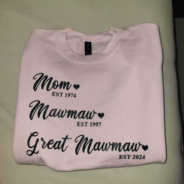 Wife Mom Grandma Great Grandma Est Hoodie MI0693 main image 0