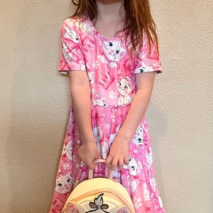 TCU White Frog Flutter Twirl Dress main image 1