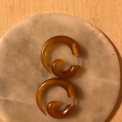 Dragon Fake Gauge Earrings main image 1