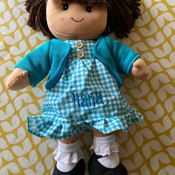 Personalized Cuddle Time Rag Dolls - Ages 3+ Soft Doll for Kids - Plush ...