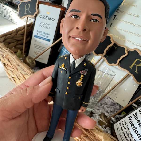Male Doctor Bobblehead With Crossed Arms - Custom Physician Figurine Gift Doll main image 1