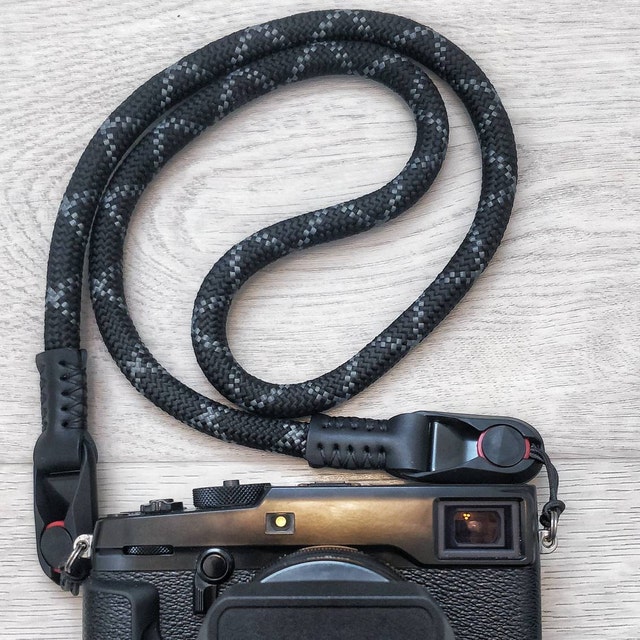 Rope camera strap. Durable and chic — Sailor Strap. Rope & leather,  handmade camera strap