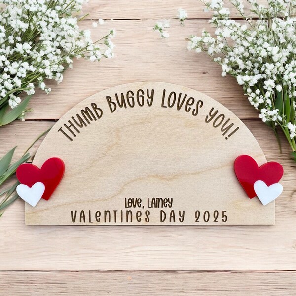 Thuumprint Sign SVG DIY Valentine's Day Thumbprint Sign File | Valentines Day Digital ...