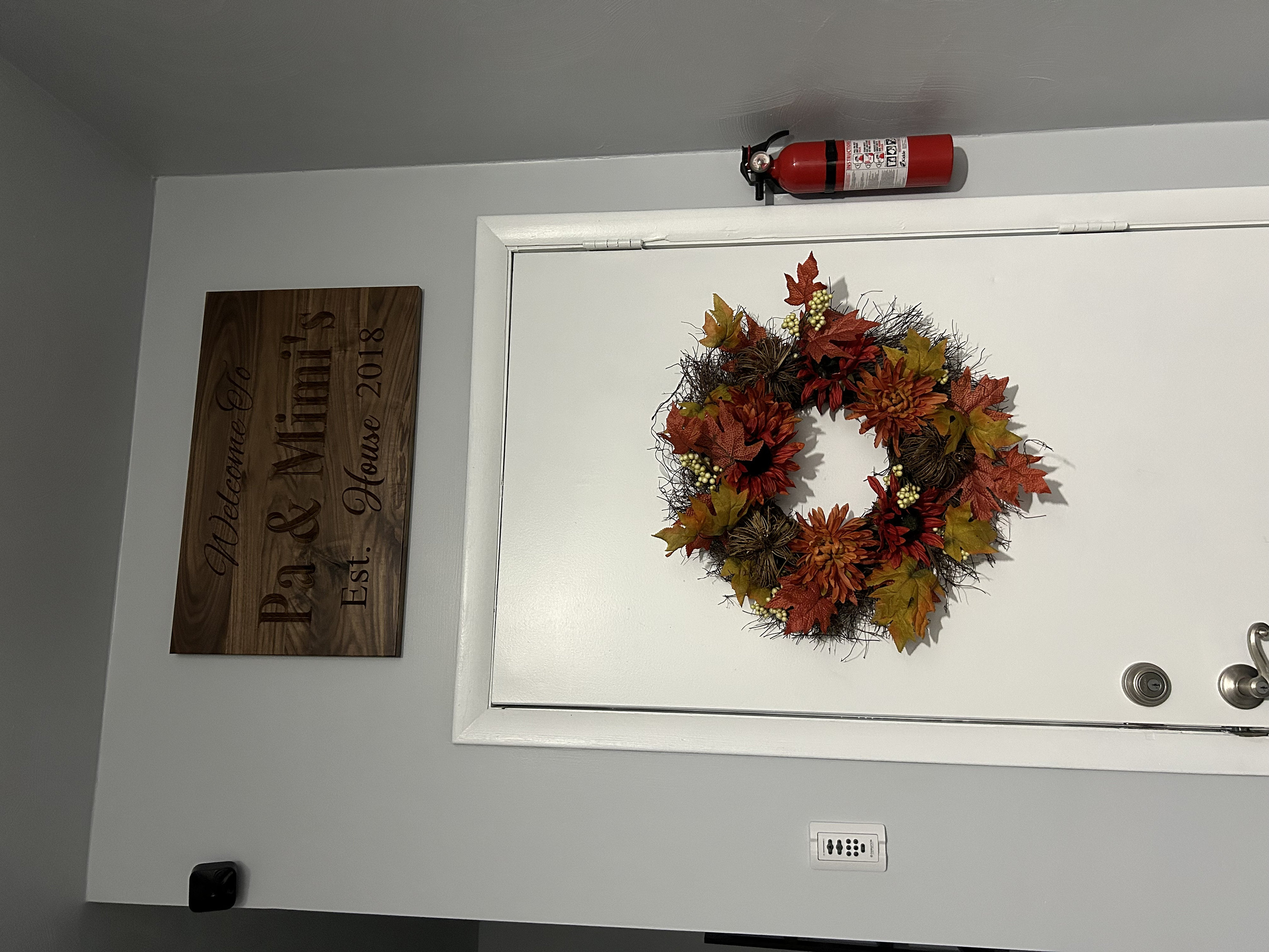 Custom Carved Hardwood Family Sign: Mimi & Papa, GiGi and Pops