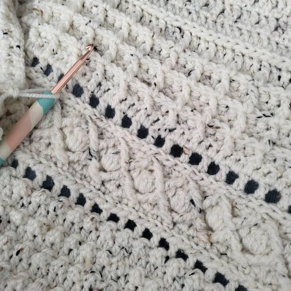 Easy Crochet Blanket Pattern: Modern Throw, 9 Sizes (video Tutorial ...