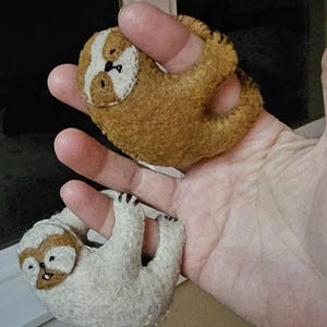 指ナマケモノぬいぐるみフェルト動物の縫製パターン、フェルトおもちゃ