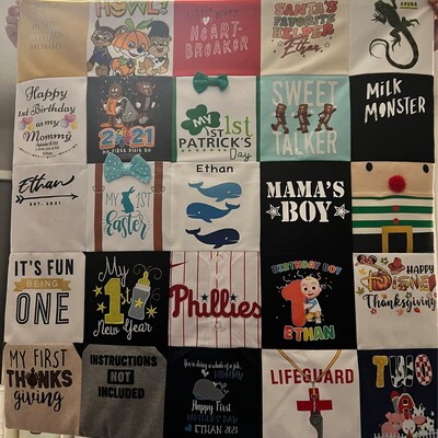 Baby Clothes Blanket, Baby Blanket, Memory Blanket, Baby Quilt, Custom ...