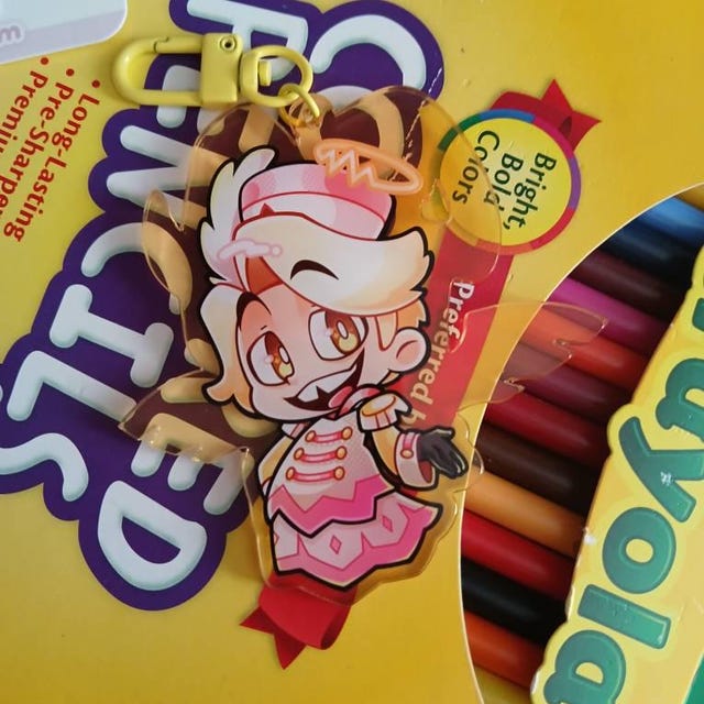 Hazbin Hotel - Colored Translucent Keychains - Alastor Sir