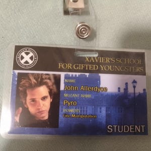 Xavier's School for Gifted Youngsters ID Badges (original X-men
