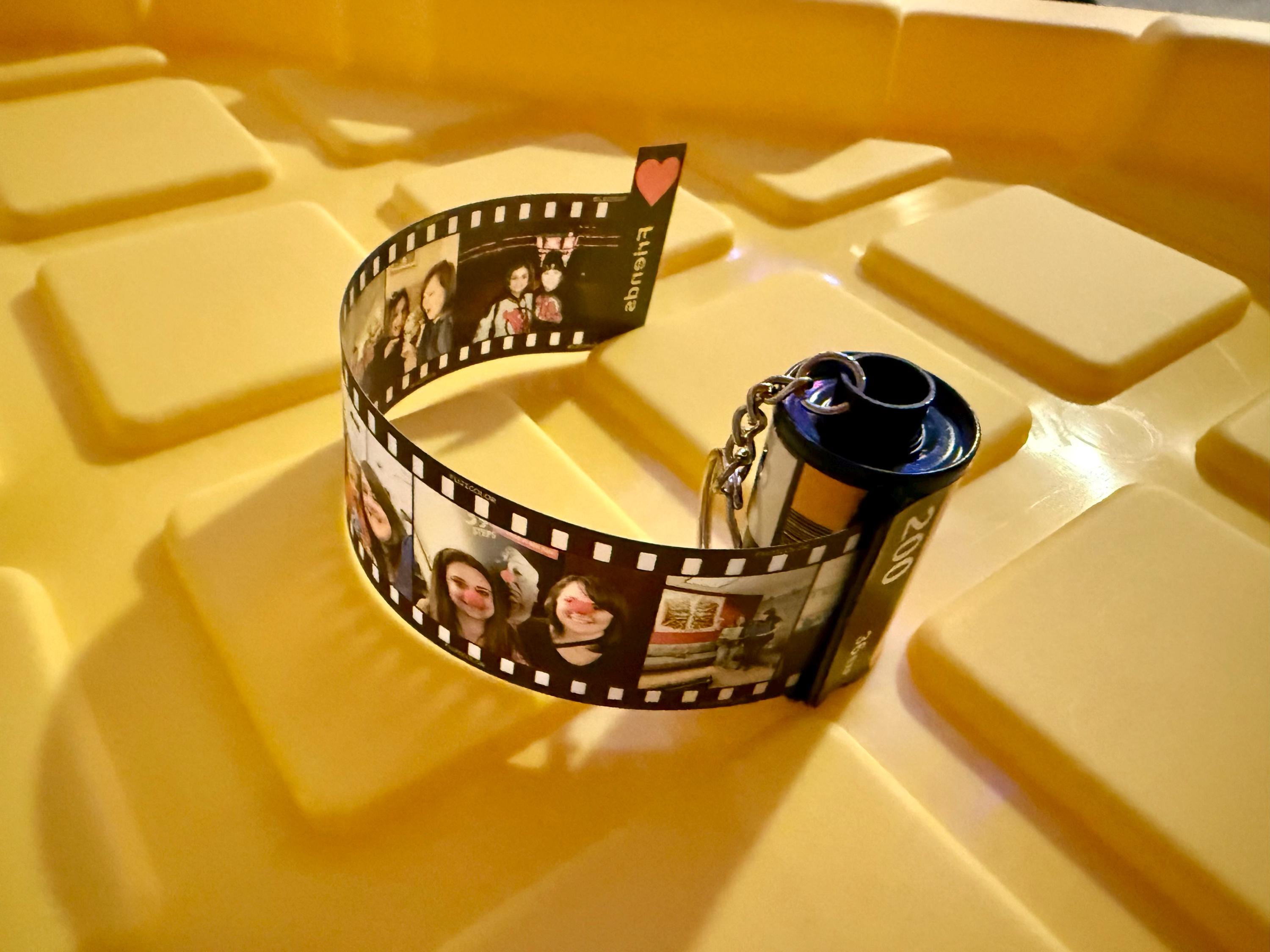 5-40 Personalized Photos Film Roll Keychain, Camera Film Roll Keyring For Lover Family Friends, Birthday Christmas Anniversary Memorial Gift