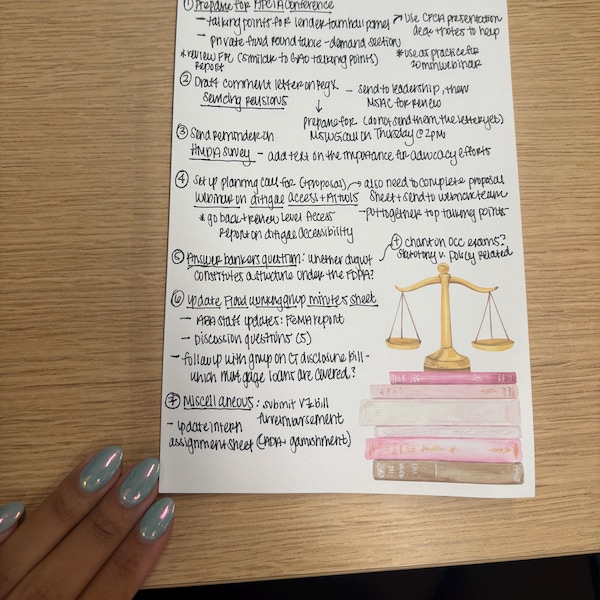 Personalized Lawyer Notepad: Book Stack Scales of Justice Stationery ...