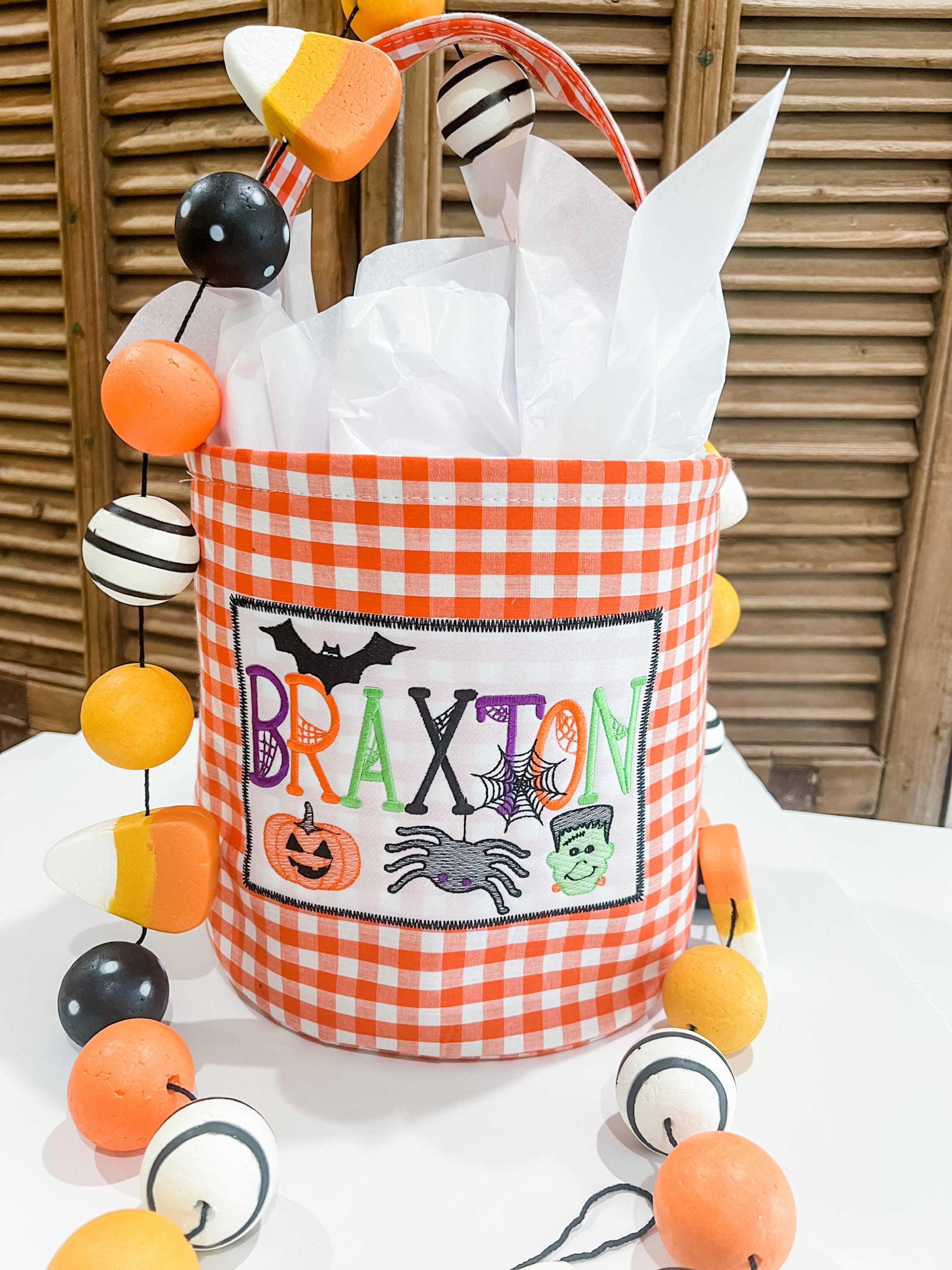 Customer photo for 7 Halloween embroidery fonts bundle