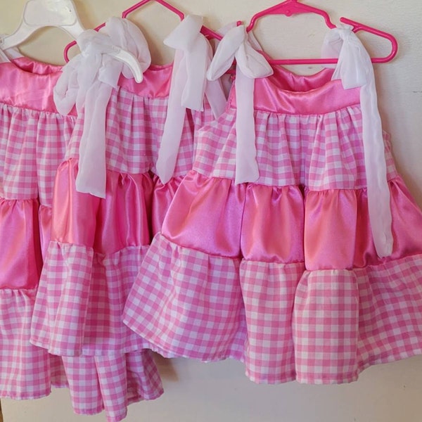 Girls Tiered Shoulder Strap A-line Dress PDF Sewing Pattern - Etsy