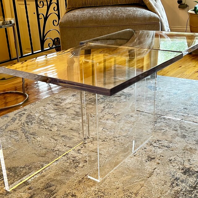Acrylic high table deals