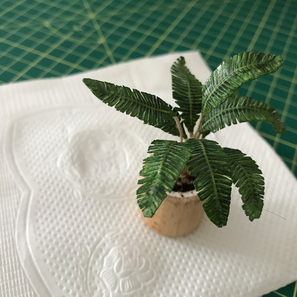 Digital Template Miniature Plant Leaf for Dollhouse 1:12, Instant ...