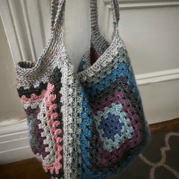 Granny Square Beach Bag Crochet Pattern - Downloadable PDF - Etsy