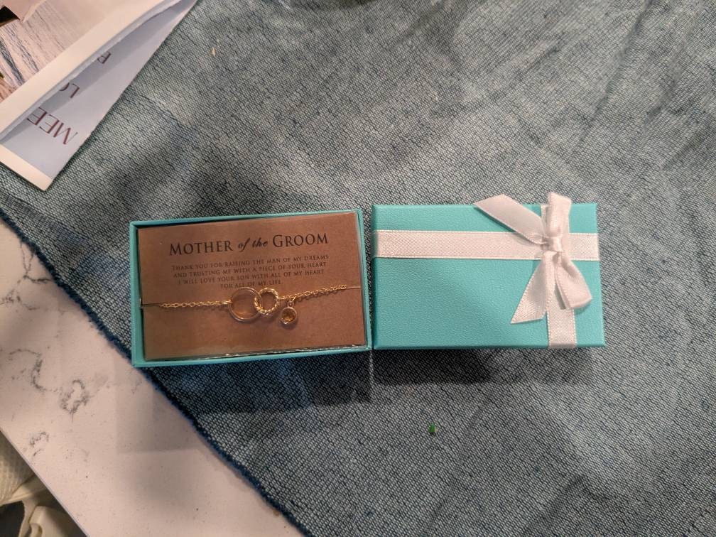 Mother of the Groom gift from Bride, Mother of the Groom bracelet, Mother in Law wedding gift, Thank you for raising the man of my dreams