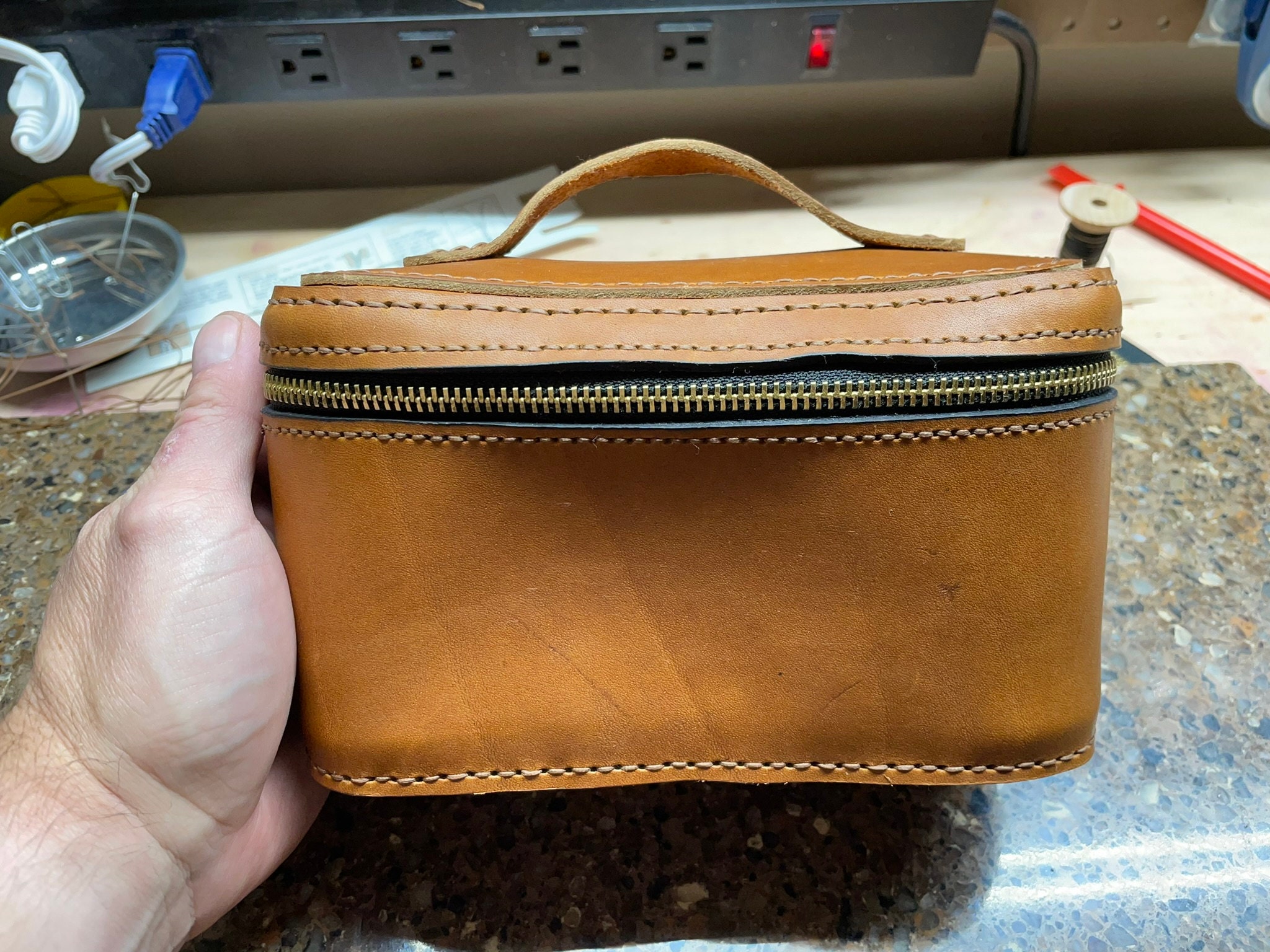 Leather Box Pattern Toiletry Bag Pattern Leather DIY Pdf Download