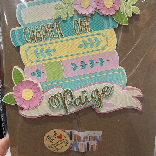 Chapter One Cake Topper - First Chapter - Book Theme Party - Etsy