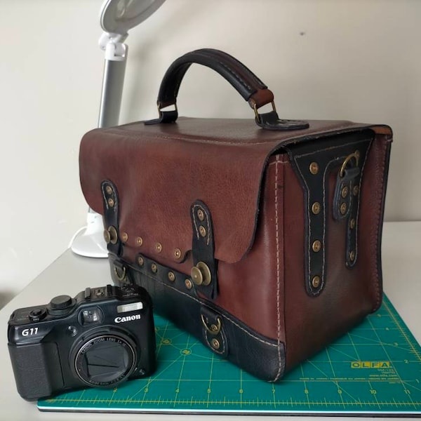 Leather Camera Bag Pattern PDF: DSLR Photo Bag - Etsy